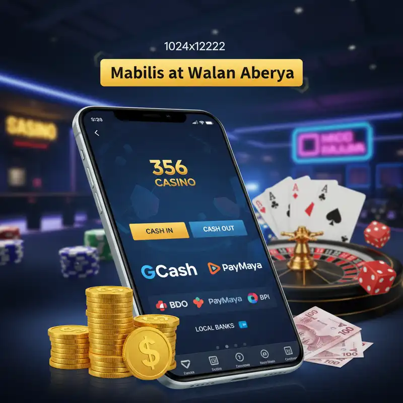 Gabay sa GCash Deposit at Withdrawal sa 356 Casino