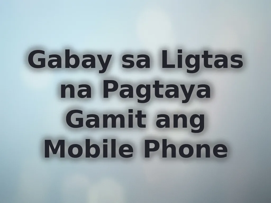 Gabay sa Ligtas na Pagtaya